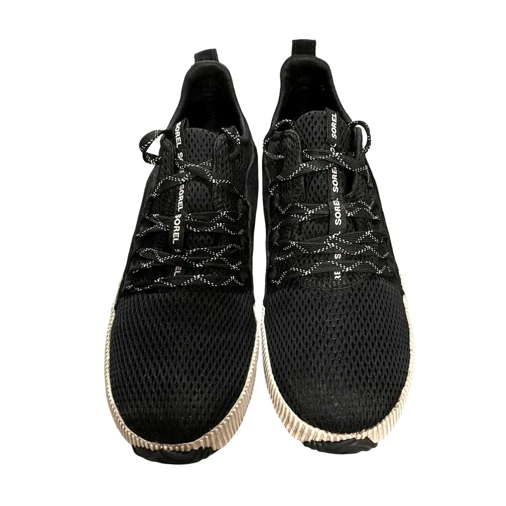 Sorel Womens 8 Out n About Plus Sneakers $164 Light Rain Comfort Shoes Black